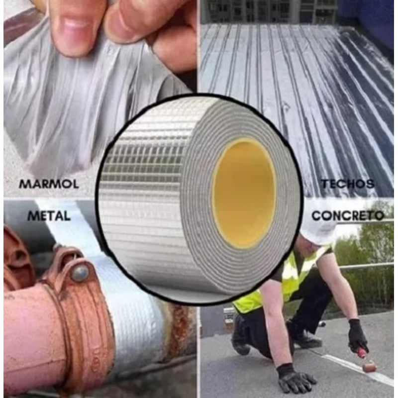 Cinta Adhesiva Impermeable Súper Resistente – ¡Sella y Protege al Instante! 5MTS