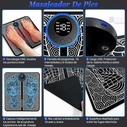 Masajeador EMS de Pies - Estimula y relaja tus pies al instante.