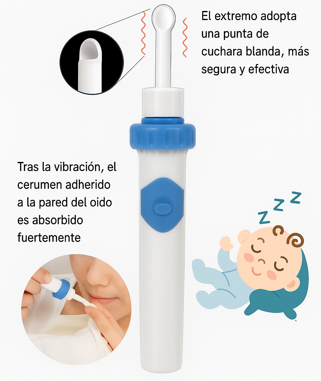 Aspirador Limpia Oidos para toda la Familia - EnvioGratis