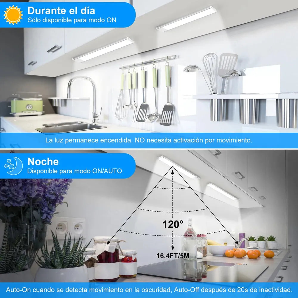 Luz Led Recargable Sensor de Movimiento