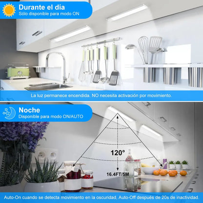 Luz Led Recargable Sensor de Movimiento